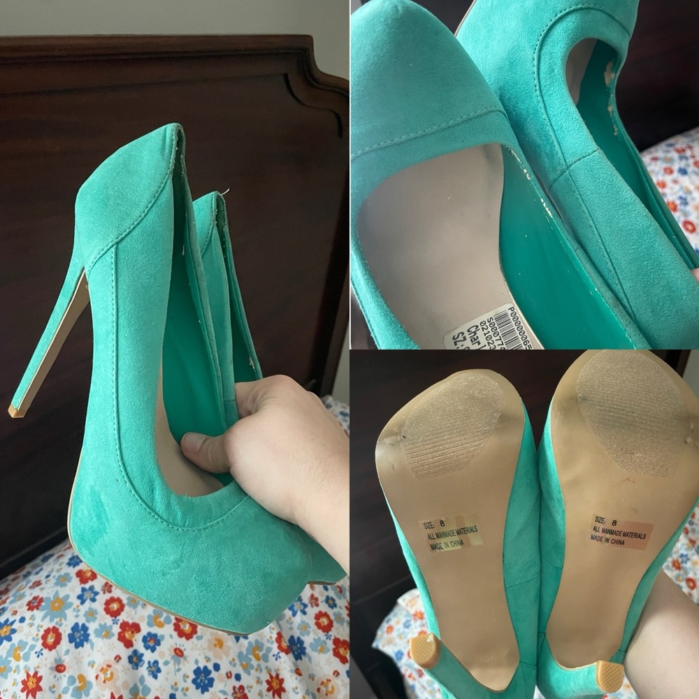 Turquoise High Heels